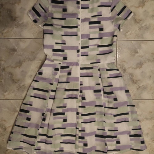 Dress multicolored like new, above knee length