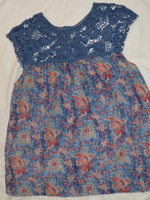 Boho chic lace top