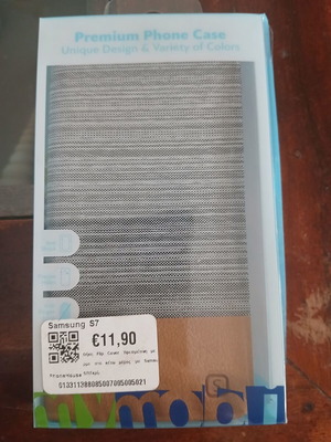 Samsung Galaxy S7 Premium Flip Cover case like new, grey