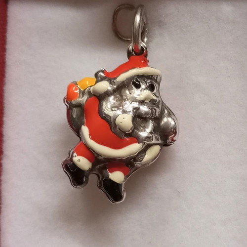 Silver pendant 925 with enamel used