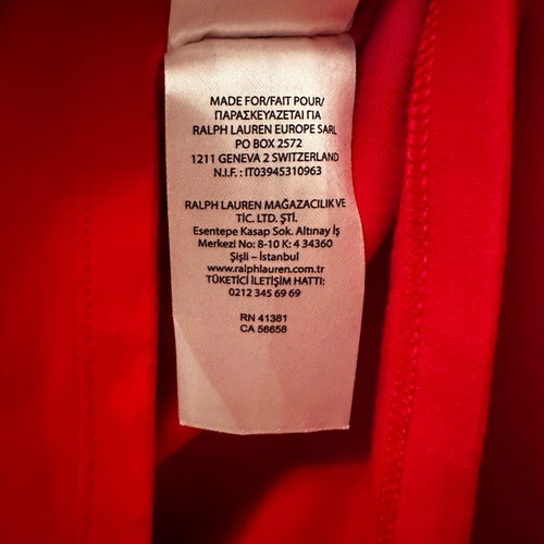 Lauren Ralph Lauren dress like new, size M, red with gold buttons