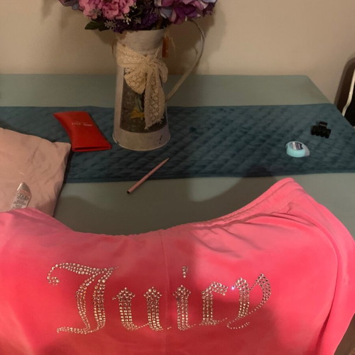 Juicy Couture velour tracksuit pink like new, size XL-XXL