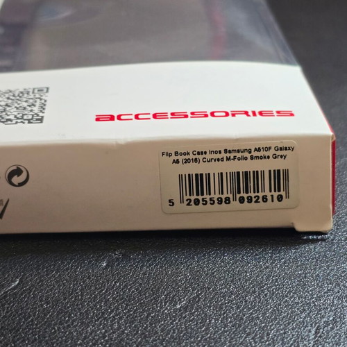 Flip Book Case inos for Samsung Galaxy A5 (2016) new, Smoke Gray