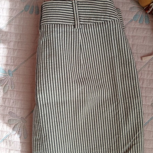 Short skirt like new, white and gray, size S