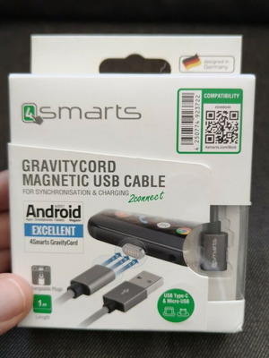 Μαγνητικό καλώδιο φόρτισης 4smarts GravityCord καινούργιο για Android