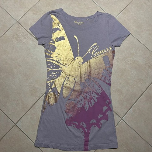 Guess T-shirt women's XS purple used, short sleeve