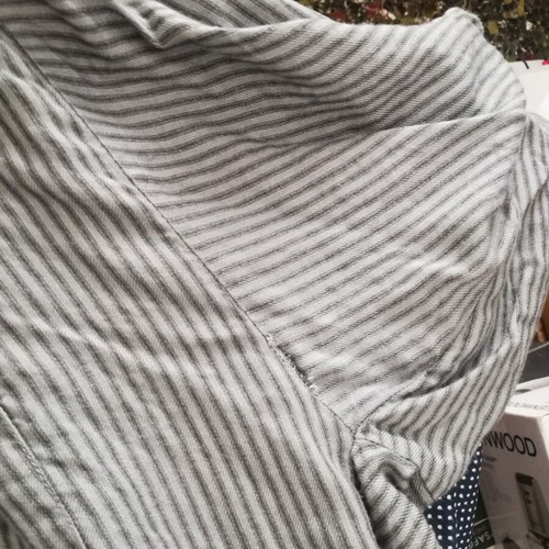 Blend gray striped shirt used, one size, winter