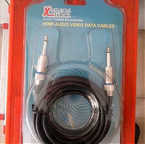 Καλώδιο (cable) 6,3 male mono - 6,3 male mono High Quality 5 μέτρα
