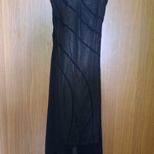 Veloudakis double dress used, black and gold, size XS