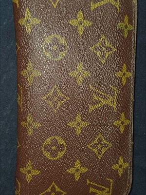 Louis Vuitton wallet used, beige and brown