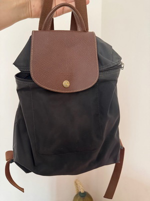 Longchamp σακίδιο μεταχειρισμένο, χρειάζεται φτιάξιμο στο φερμουάρ, μπεζ και γκρι