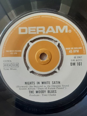 The Moody Blues Nights in White Satin / Cities 7" сингъл, Deram 1967