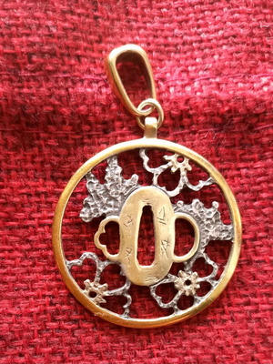 Sakura silver pendant used