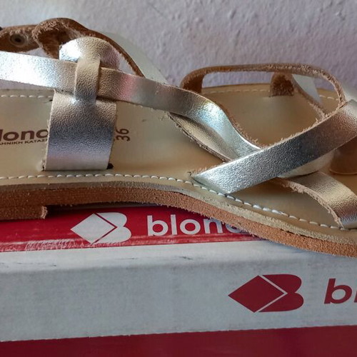 Blondie women's sandals new, silver, sizes 36 and 41