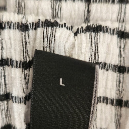 YAS black and white checkered skirt, L