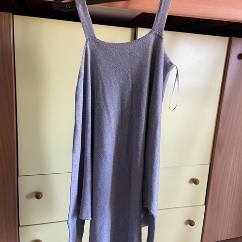 Zara long knitted dress like new, gray, size M