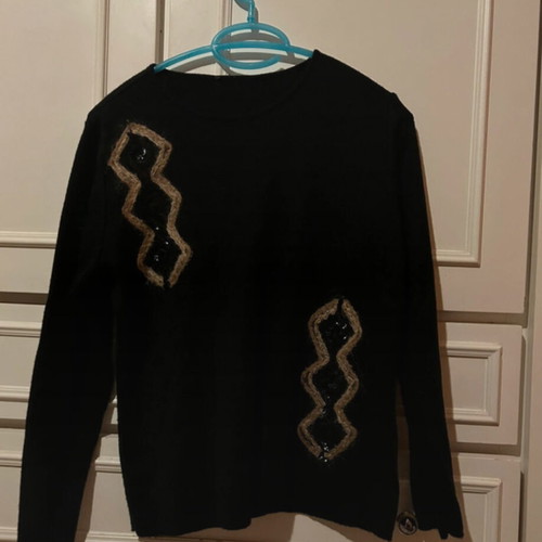 Woolen shirt black like new, size M