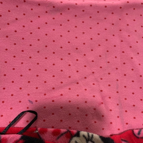 H&M pajama used for ages 2-4, red and pink with stains