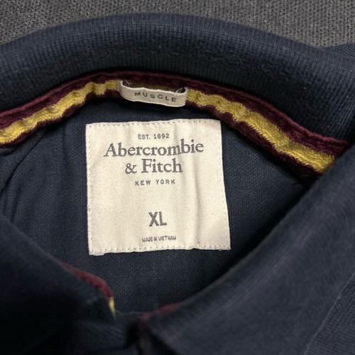Abercrombie & Fitch men's blue short-sleeve polo like new