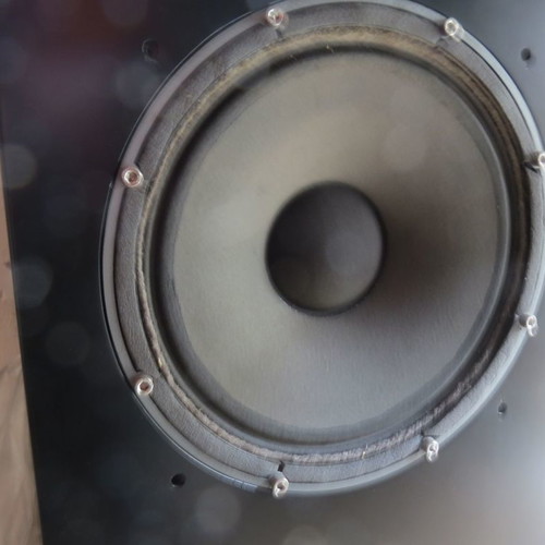 Tannoy Red Monitor 15'' speakers used, black bass reflex cabinet