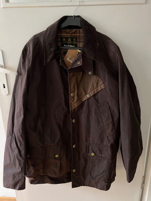 Barbour Vendor Wax Jacket new, rust brown and red, size XL