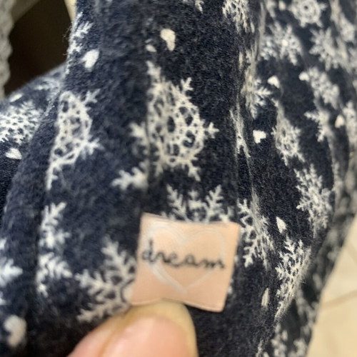 Esmara women's long-sleeve pajama shirt, white and blue