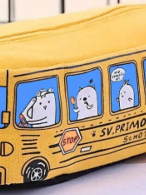 School Bus pencil case new