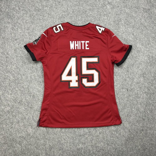 Nike On Field NFL Tampa Bay Buccaneers Devin White #45 jersey used, women's S, red