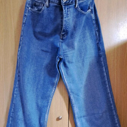 Jeans pants bell-bottom size XL like new, blue