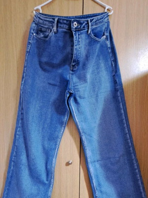 Jeans pants bell-bottom size XL like new, blue