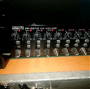 Προενισχυτής INTER-M PP-9214 8 mic, 2 stereo με ισοσταθμιστή 3 περιοχών