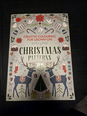 "Creative Colouring for Grown-ups Christmas Patterns" βιβλίο ζωγραφικής, unused, αγγλική έκδοση
