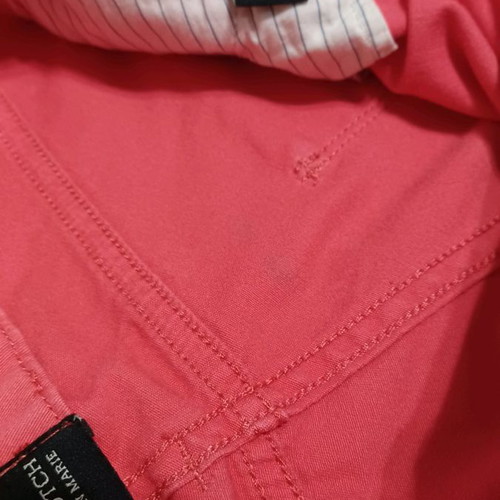 Maison Scotch women's chinos pants used, coral red, size S