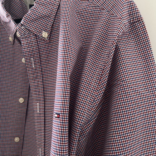 Tommy Hilfiger XL checkered shirt red blue white