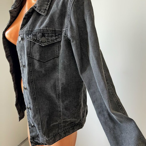 Denim jacket Jacqueline De Yong like new, gray, size M