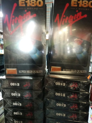 VHS video cassettes blank sealed, pack of 30, 180 minutes