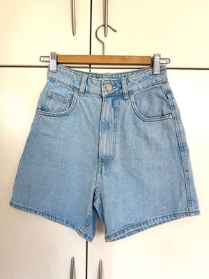Zara γαλάζιο τζιν σορτς XS 32 σαν καινούργιο