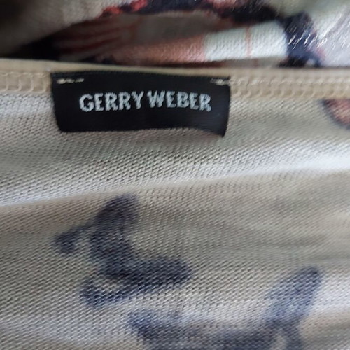 Gerry Weber women's tunic blouse with butterfly print, plus size