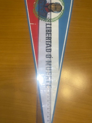 Uruguay Libertad O Muerte Banner used, 1970s rare