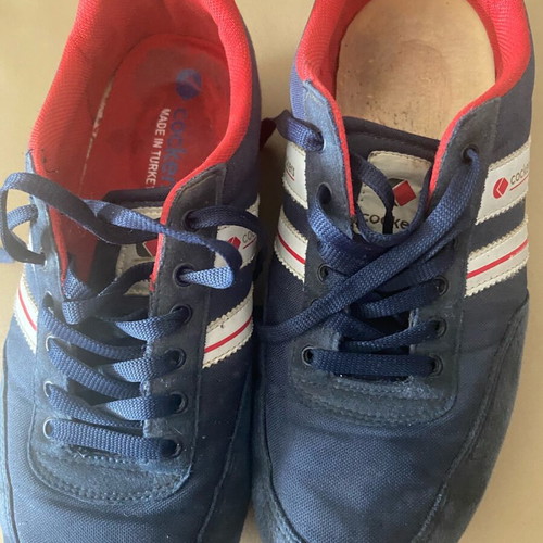 Cockers athletic shoes used, blue and red, size 45