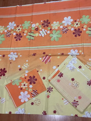 Single bed sheet set like new, 100% cotton, 155x230 cm