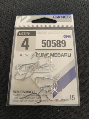 Owner Fune Mebaru 50589 αγκίστρια ψαρέματος No4 καινούργια, πακέτο 7