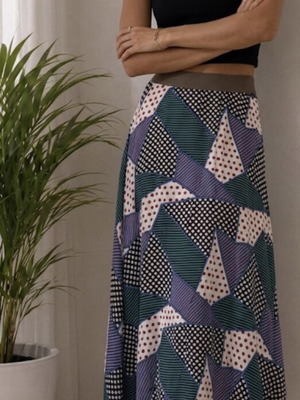 Kadohandmade ankle skirt like new, colorful, sizes M and L