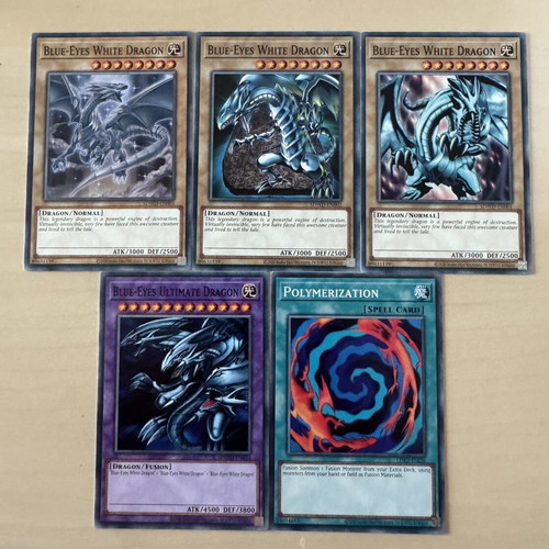 Blue-Eyes Ultimate Dragon combo, set of 5 SDWD cards