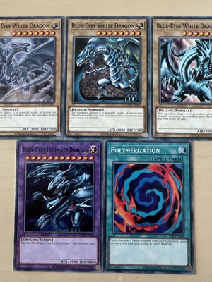 Blue-Eyes Ultimate Dragon combo, set of 5 SDWD cards
