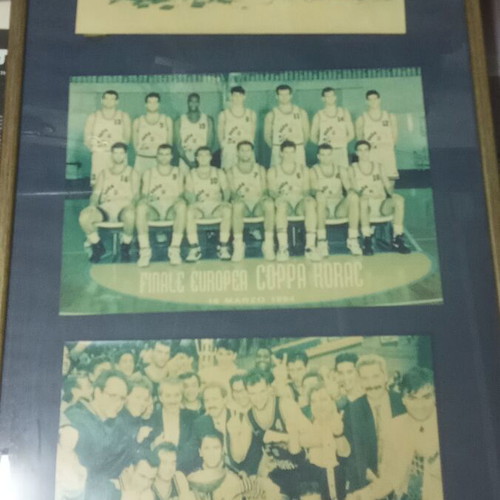PAOK 1994 Korac Cup Basketball Frame used, faded photos