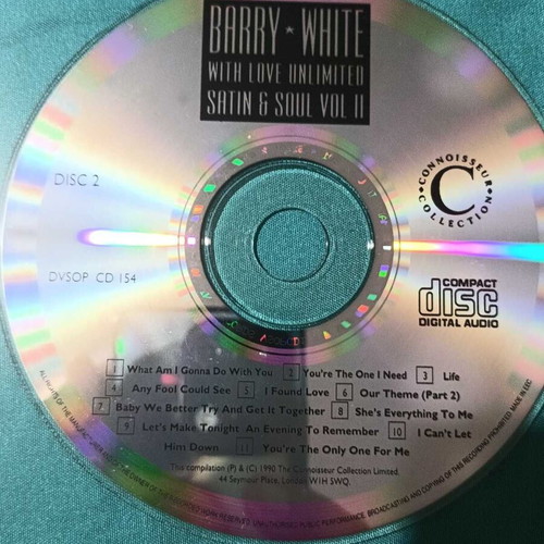 Barry White With Love Unlimited Satin & Soul Vol II CD like new