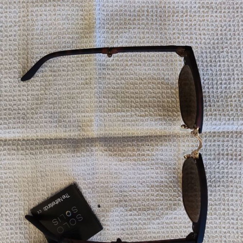 Solo-Solis NDL1451 sunglasses new, gold finish, brown lenses