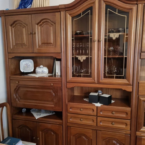 Neoclassical living room unit used, cabinet, display case