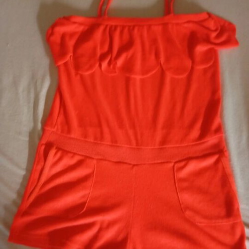 Beach jumpsuit red size M like new